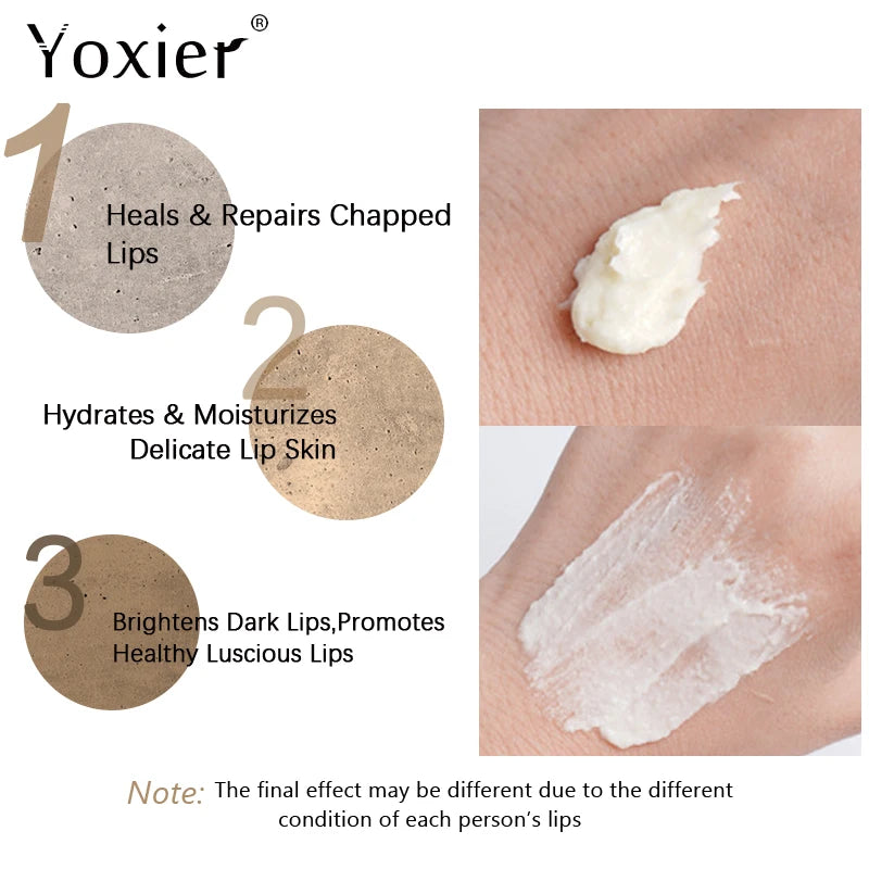 Lip Lightening Scrub Balm Remove Dull Lips Moisturizing Anti-Aging Anti-Cracking Hyaluronic Acid Brighten Black Lips 20G