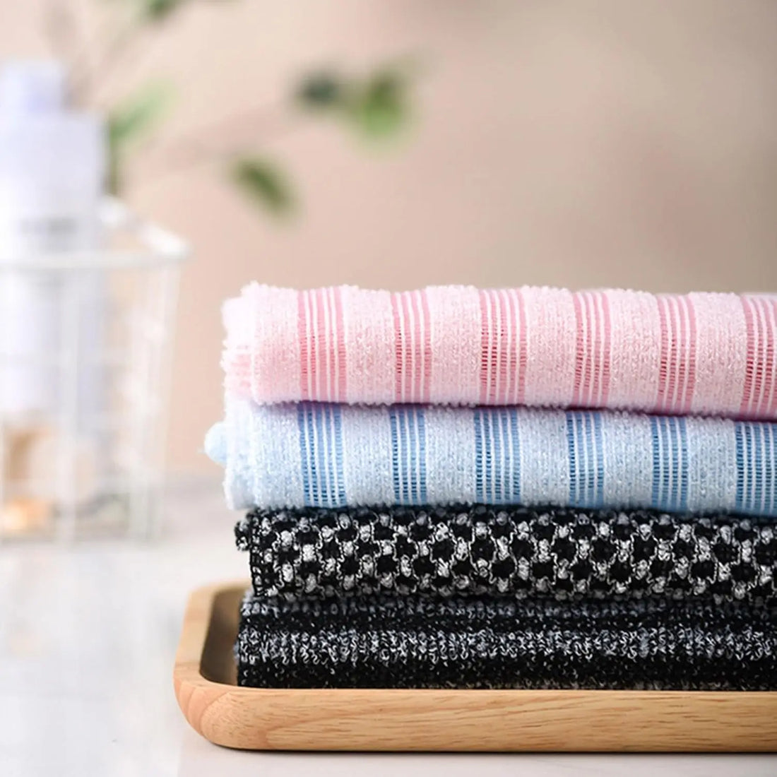 Body Back Wash Exfoliator Towel Bath Scrubber Exfoliating Scrub, Lightweight Shower Sponge Bathroom Daily Accessories