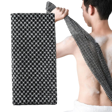 Body Exfoliator Towel Bath Scrubber Exfoliating Scrub Back Wash Cloth, Soft Shower Sponge Bathroom Accessory Full Body Cleansing