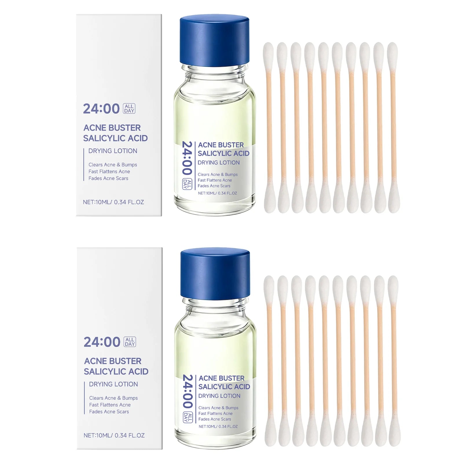Salicylic Acid Essence Acne Treatment Lotion Moisturizing & Hydrating Facial Serum for Pore-Refining & Skin-Smoothing