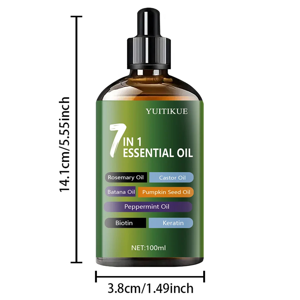 7-in-1 Hair Oil - High-gloss hair oil that can be quickly absorbed and deeply nourishes the hair, making it strong and elastic.