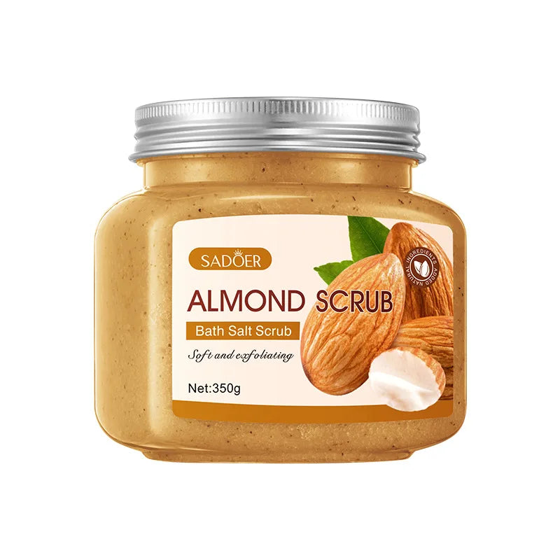 350g Body Scrub, Cleanses the Body, Has Exfoliating, Moisturizing, and Smoothing Properties, Suitable for Facial and Body Care, Low Sensitivity, Physical Exfoliation, Can Be Used on Legs, Knees, Feet, Arms, Hands, and the Ent