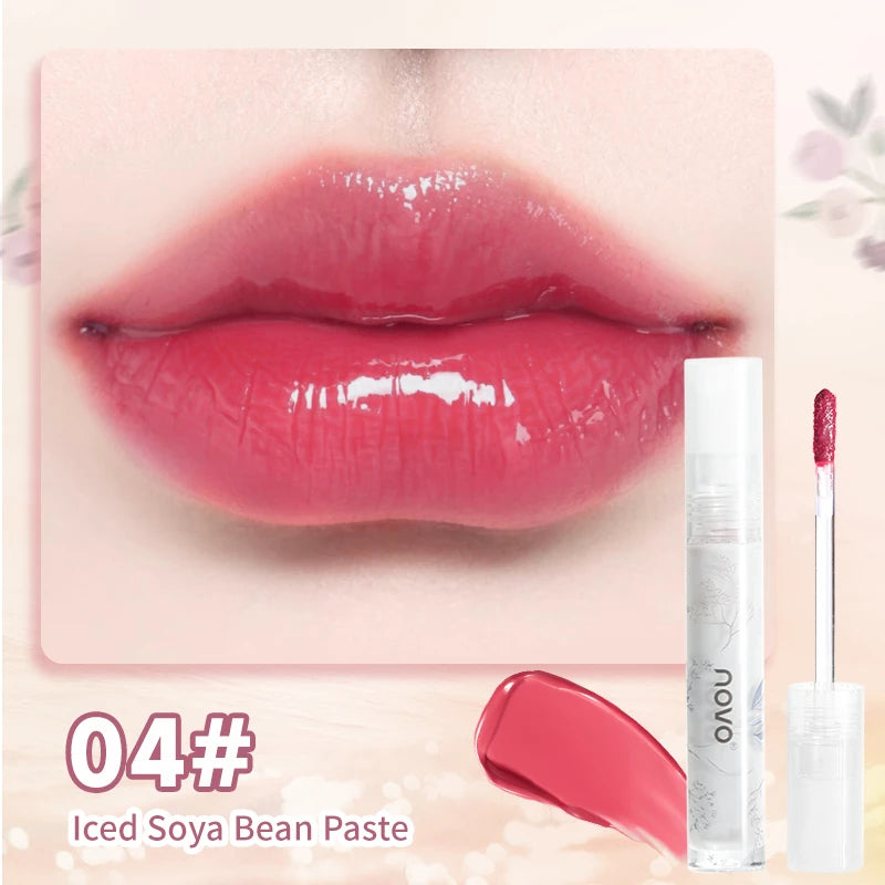 Long-Lasting Moisturizing Lip Gloss,Glossy Finish,Non-Sticky,Not Easy To Fade,Nourishing Tinted Lip Oil With Shea Butter
