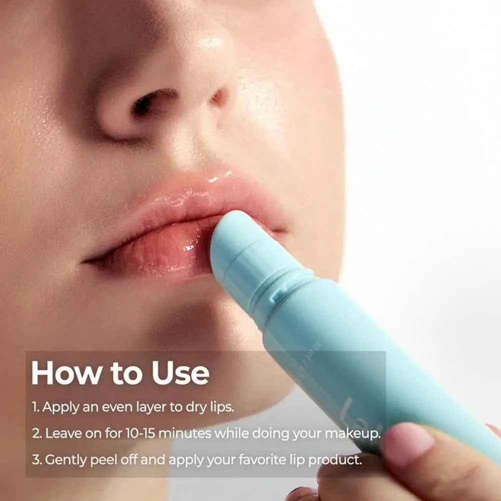 10ml Original 3-in-1 Lip Mask Laka Soothing Prep Lip Mask Soft Quick Peel-Off Mineral Hydrating Moisturizing Cooling Lip Blam