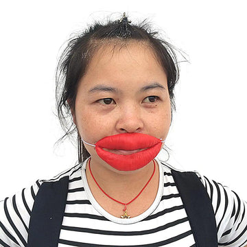 Red Lips Face Masks Funny Big Lip Masks April Fool Day Sausage Thick Lips Sausage Lip Decorations Funny Lips Prank Toys