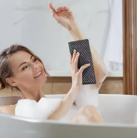 Body Back Wash Exfoliator Towel Bath Scrubber Exfoliating Scrub, Lightweight Shower Sponge Bathroom Daily Accessories