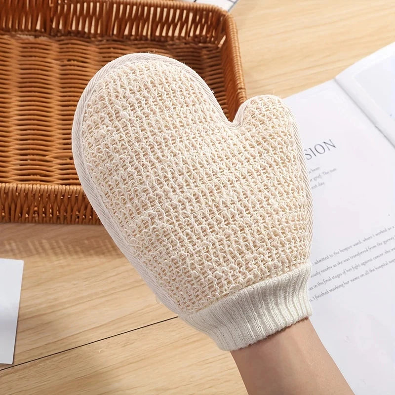 1pcs Cotton and Linen Body Scrub Brush - Gentle Exfoliating Shower Brush, Deep Cleansing & Massage