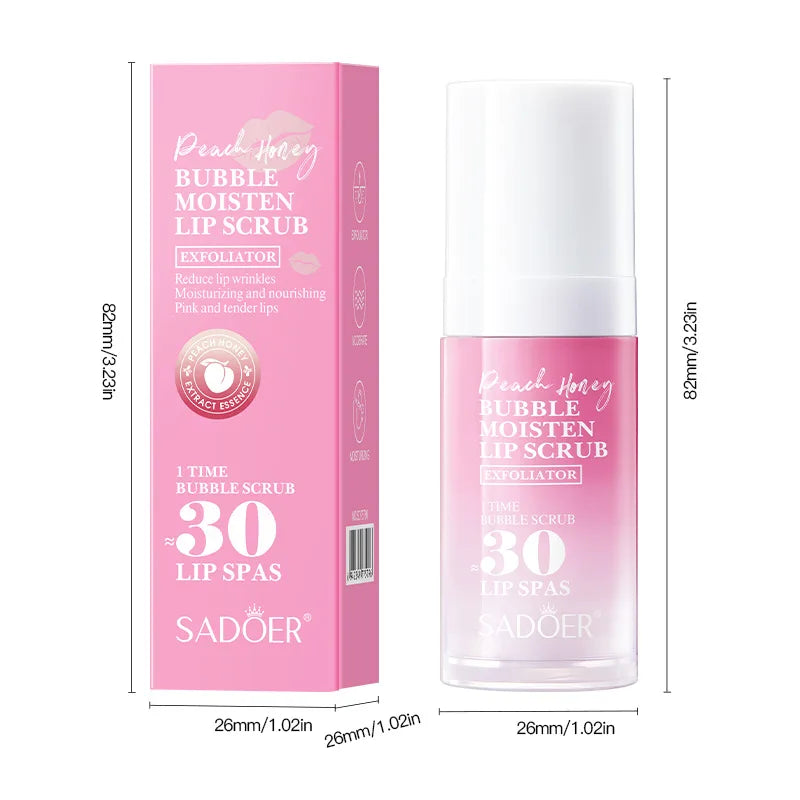 SADOER Bubble Lip Scrub Lips Brightening Moisturizing Anit-Wrinkles Nourishing Exfoliating Lip Cream Exfoliator Skin Care