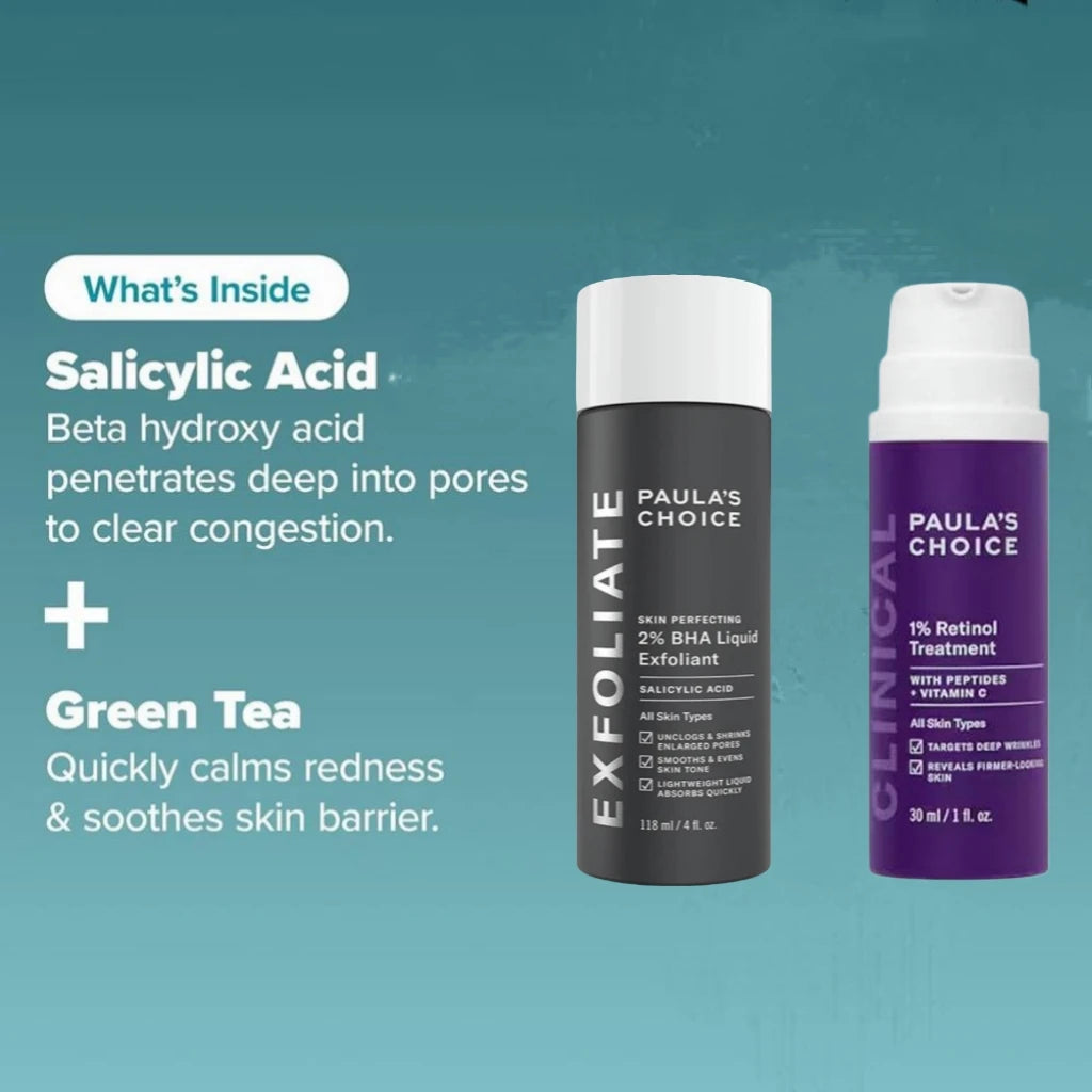 Salicylic Acid Serum 2% Exfoliates Deeply Cleanses Skincare Gently Effectively Shrinking Enlarged Pores Brighten Skin Tone