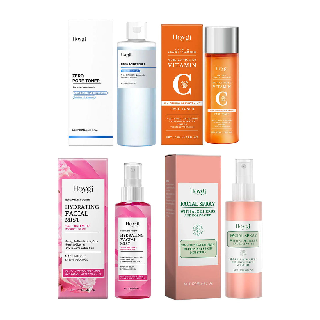 Rose Toner Spray Repair Damaged Skin Shrink Pore Improve Dryness Oil Control Lighten Melasma Pigmentation Vitamin C Face Essence