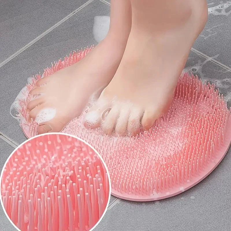 Back Scrubbing Brush Body Massage Foot Exfoliating Dead Skin Removal Bath Shower with Suction Cups African Sponge for Bathing