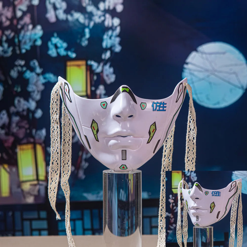 Red Lip Half-face COS Beauty Props Decoration Collection Half-face Decoration Mechanical Wind Adult Men's and Women's Masks