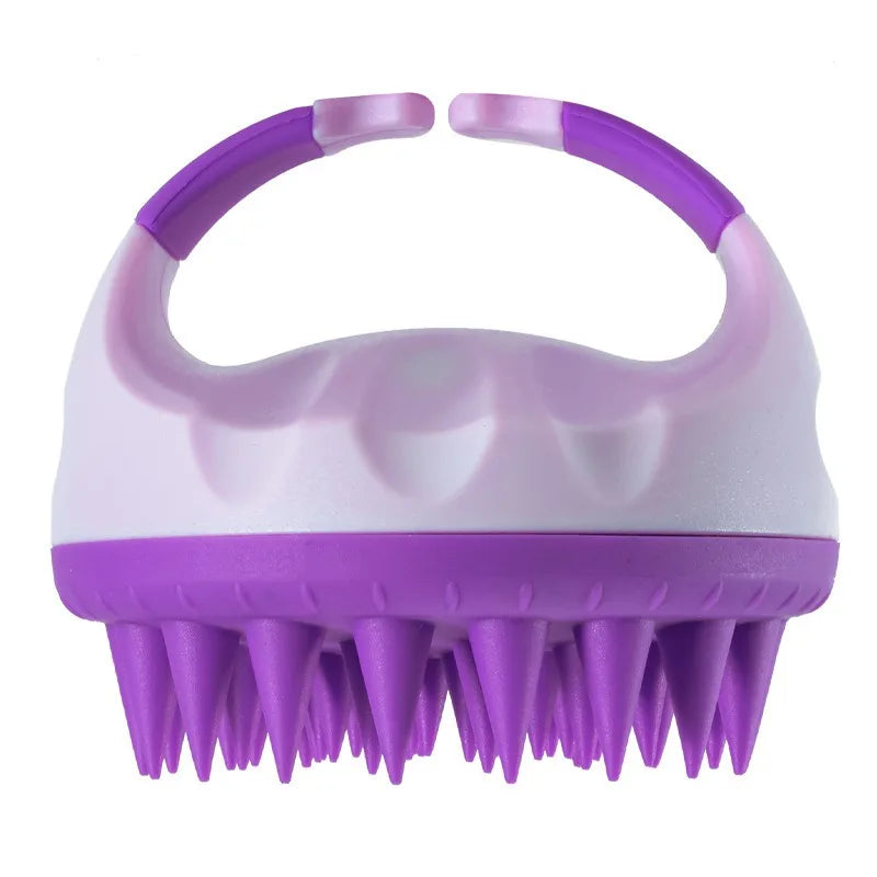 Scalp Scrubber Shampoo Brush Massager Clean Scalp Comb With Handle Hair Washing Brush Scalp Exfoliator Brush Head Scrubber Tools