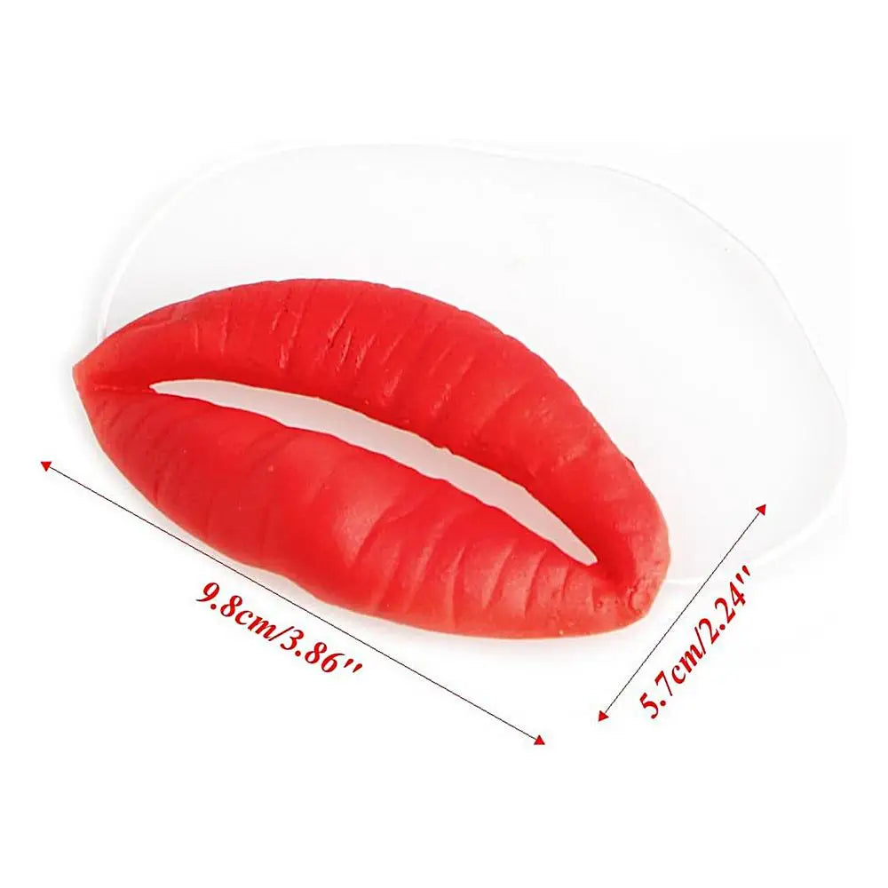 Red Lips Face Masks Funny Big Lip Masks April Fool Day Sausage Thick Lips Sausage Lip Decorations Funny Lips Prank Toys