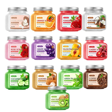 350g Body Scrub, Cleanses the Body, Has Exfoliating, Moisturizing, and Smoothing Properties, Suitable for Facial and Body Care, Low Sensitivity, Physical Exfoliation, Can Be Used on Legs, Knees, Feet, Arms, Hands, and the Ent