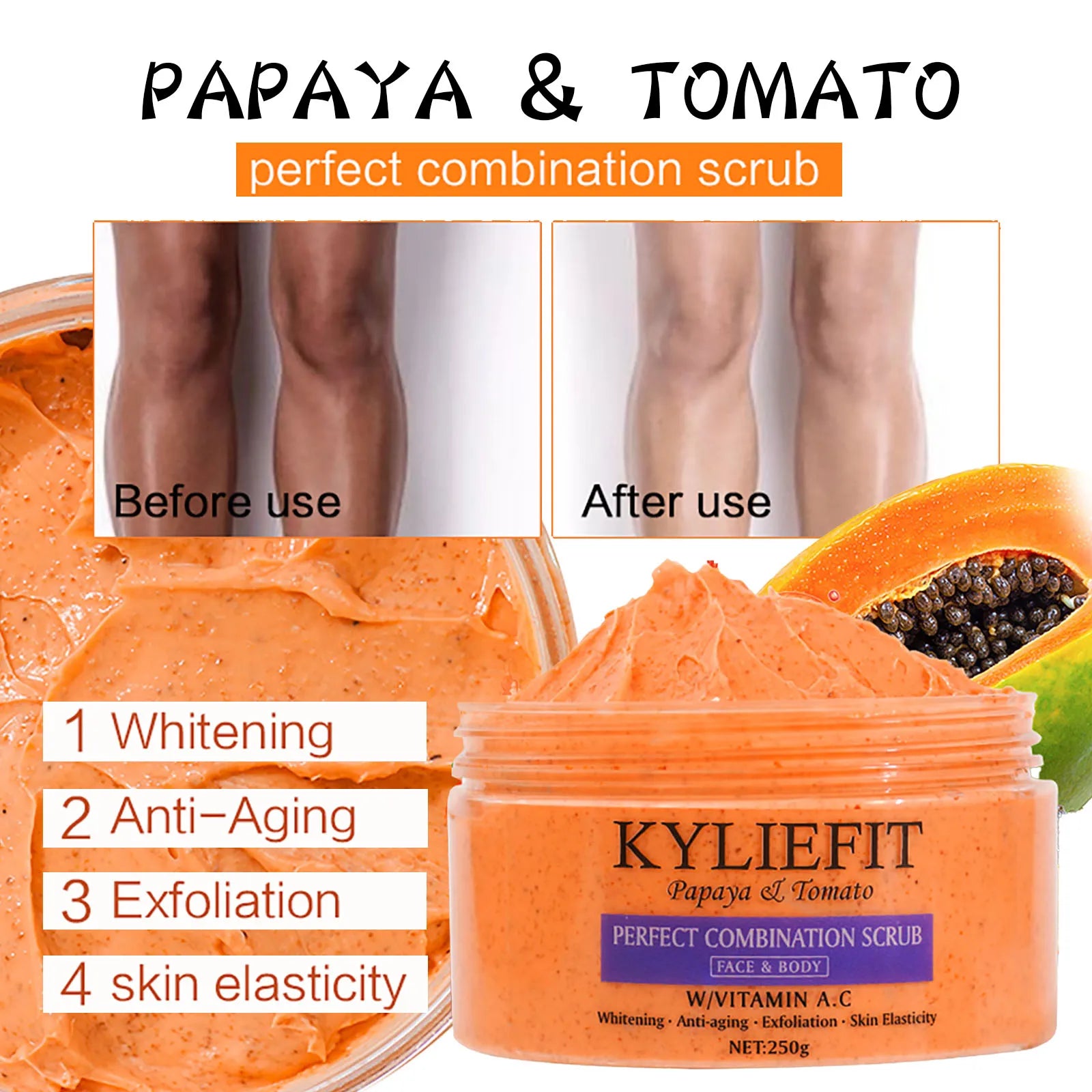 Exfoliating Face & Body Scrub  – Smooth Skin Polish