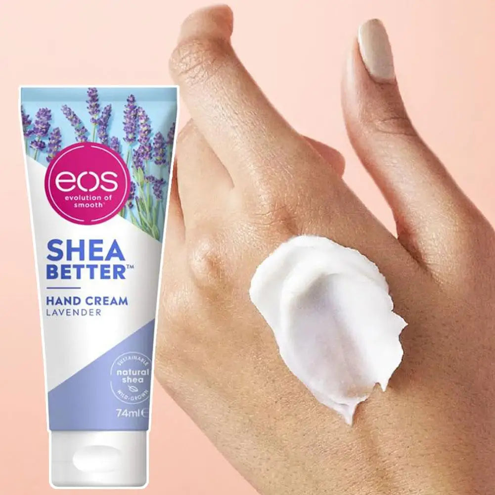 EOS Shea Better 74ml Hand Cream - Ultra Derm Moisturizing Shea Butter Enriched For Dry Cracked Skin Repair 24H Hand Skin Care