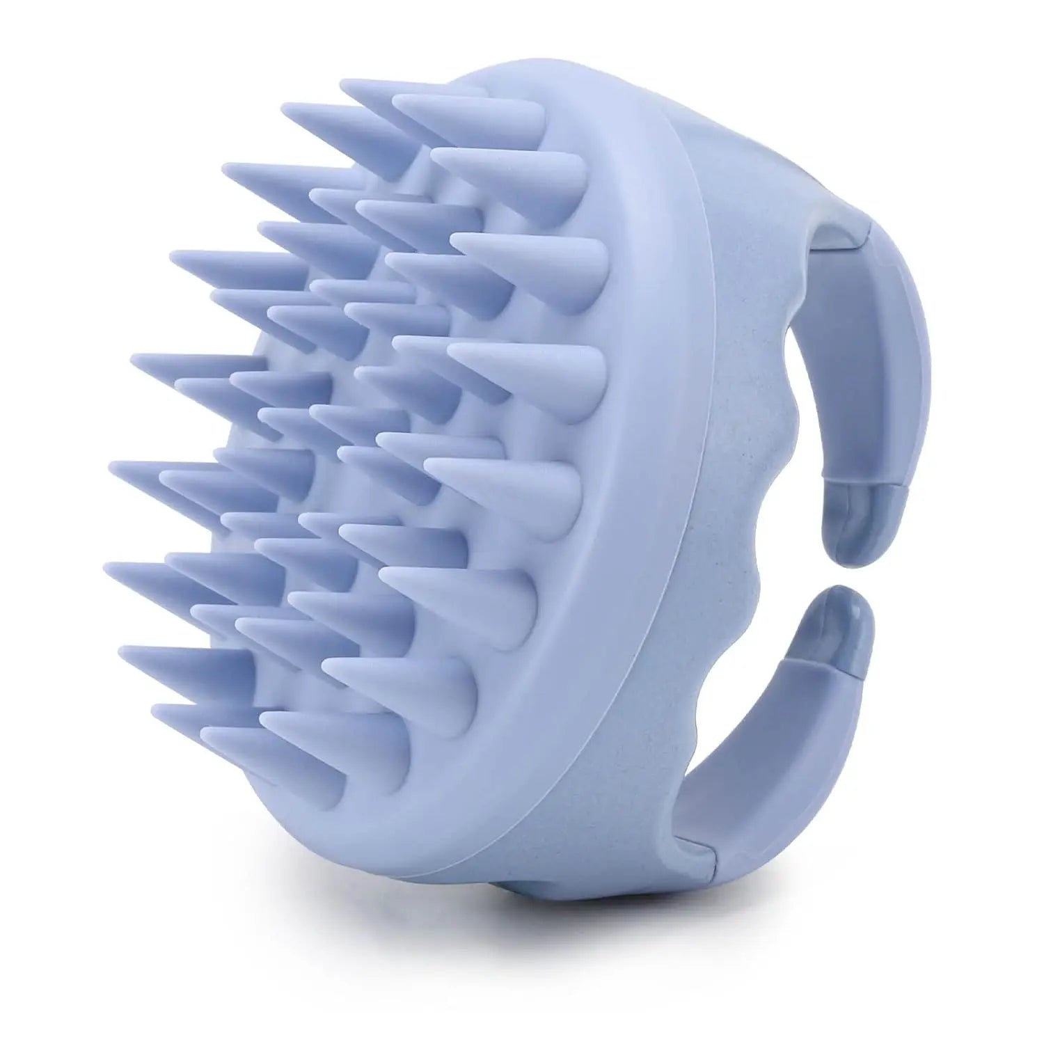 Scalp Massager Shampoo Brush Silicone Hair Scrubber Exfoliating Washing For Dandruff Removal Beige Bath Care Accessory Tool
