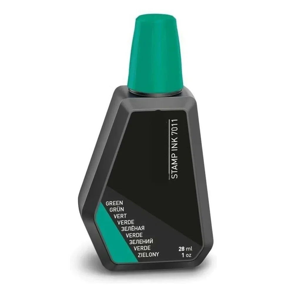 Tro Dat 7011 Stamp Pad Ink 28 Ml (Colours) Red / Blue / Black / Green / Purple For All Ink Pads That Can Be Refilled Tools