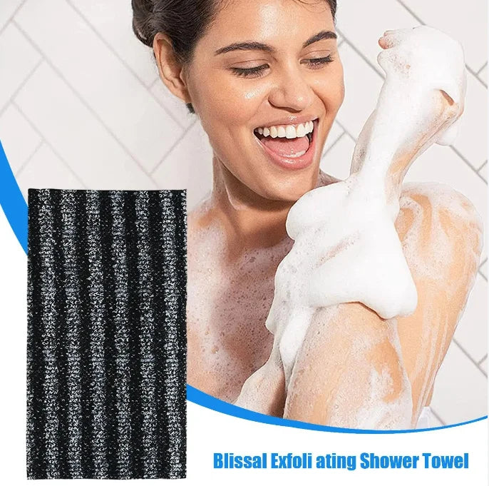 Body Back Wash Exfoliator Towel Bath Scrubber Exfoliating Scrub, Lightweight Shower Sponge Bathroom Daily Accessories