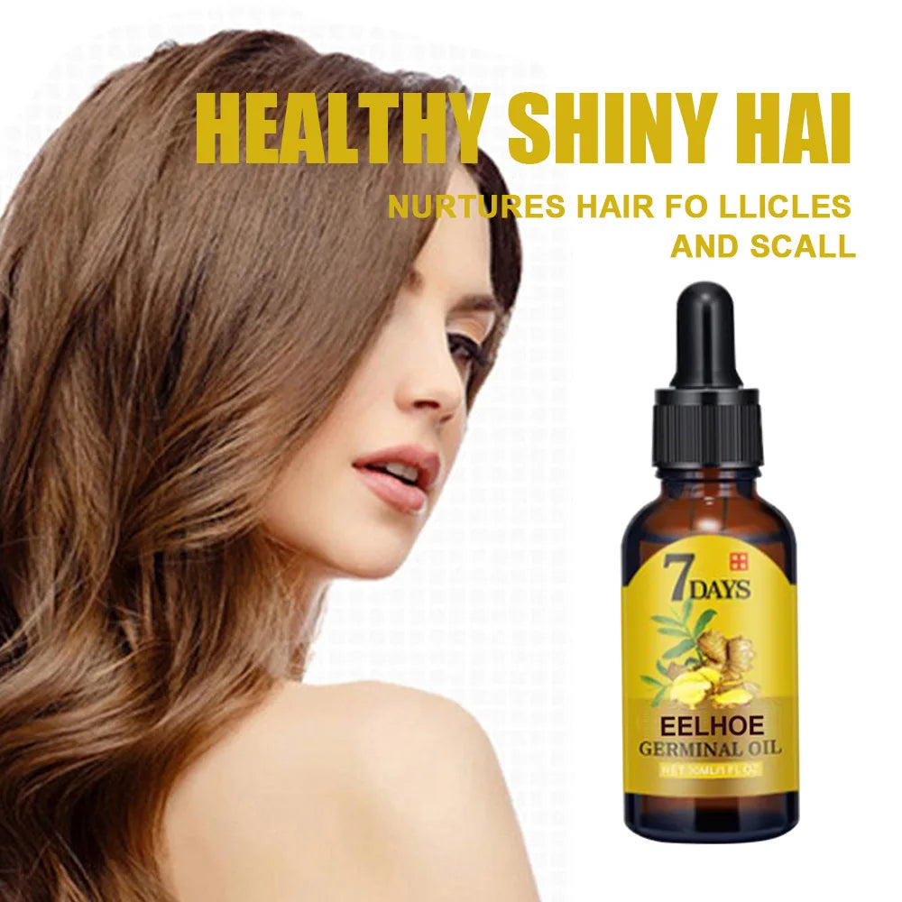 EELHOE Ginger Hair Growth Oil for Scalp Massage Hair Follicle Treatment Hair Care Germinal Essence for Regrowth & Loss Treatment