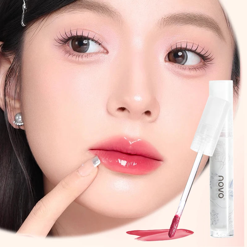 Long-Lasting Moisturizing Lip Gloss,Glossy Finish,Non-Sticky,Not Easy To Fade,Nourishing Tinted Lip Oil With Shea Butter