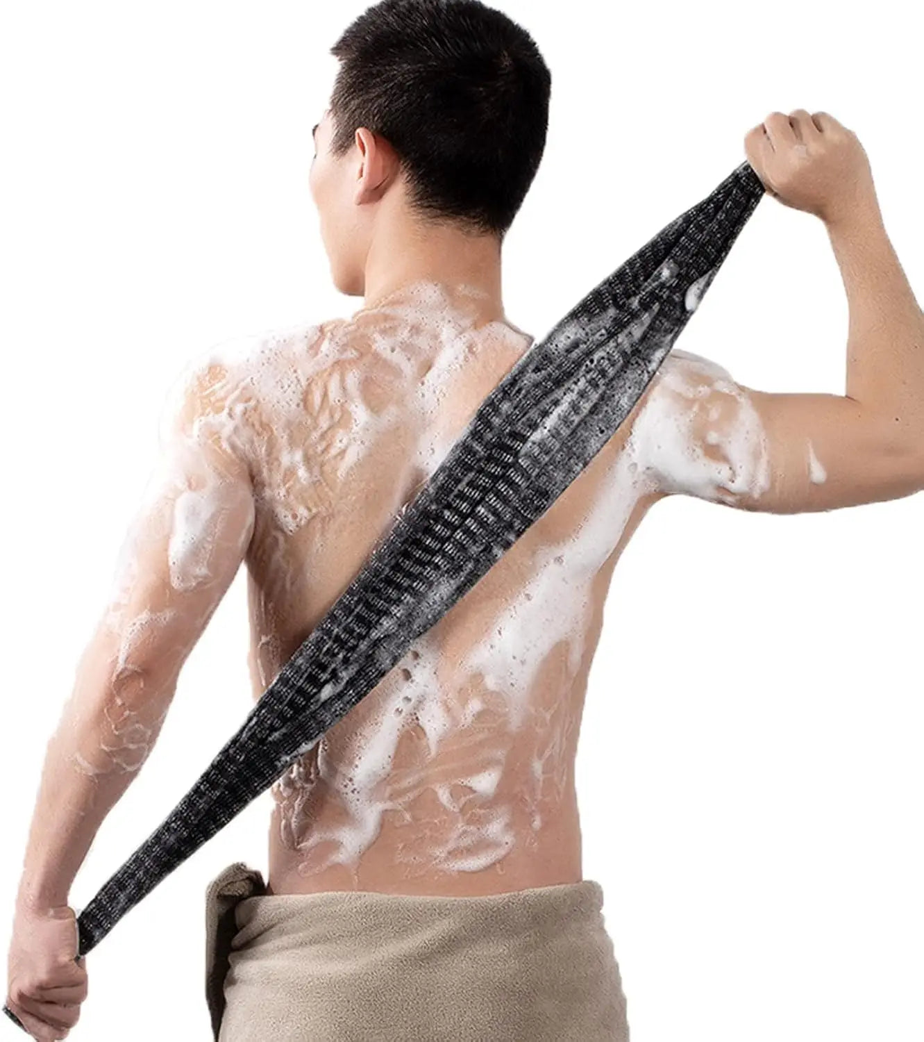 Body Back Wash Exfoliator Towel Bath Scrubber Exfoliating Scrub, Lightweight Shower Sponge Bathroom Daily Accessories