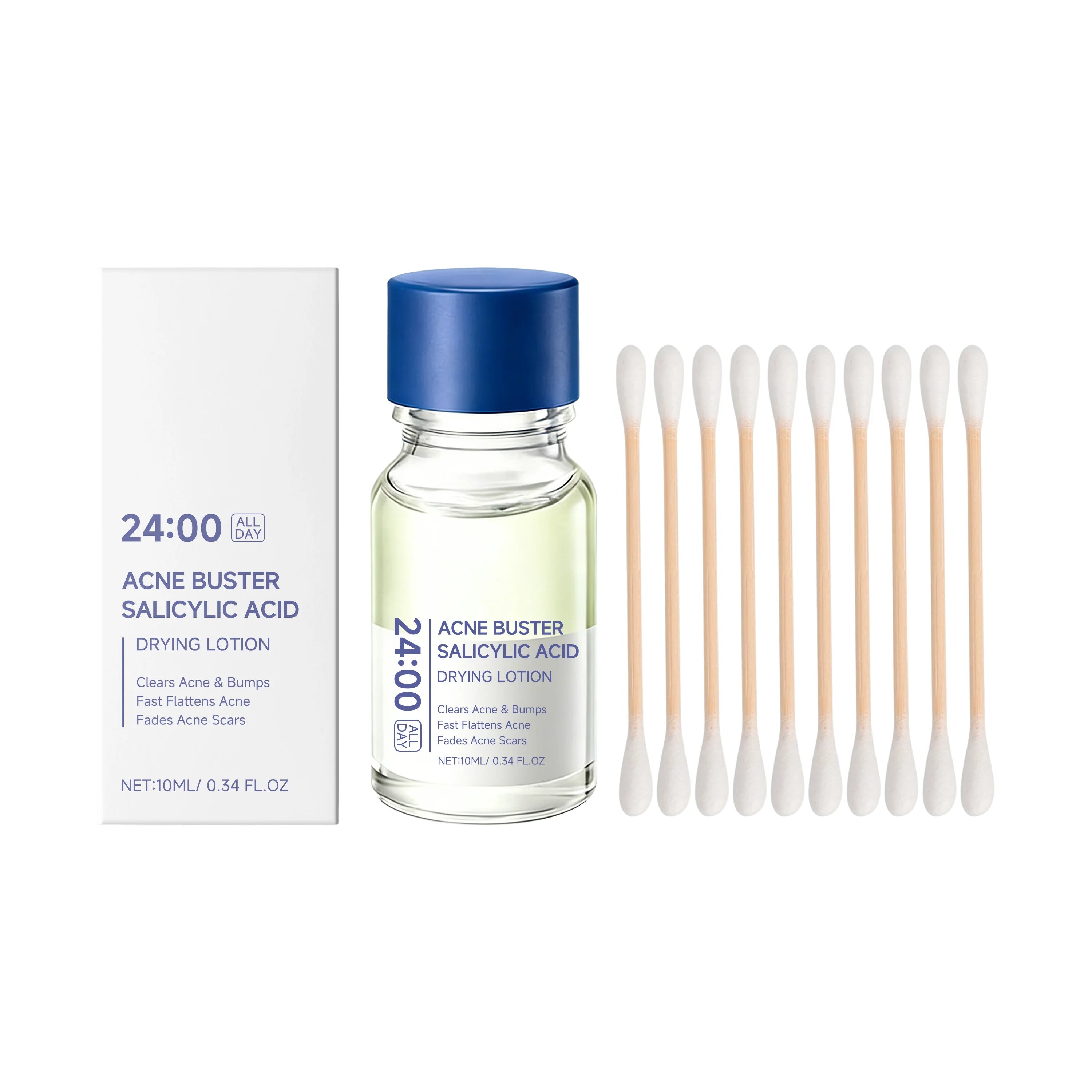 Salicylic Acid Essence Acne Treatment Lotion Moisturizing & Hydrating Facial Serum for Pore-Refining & Skin-Smoothing
