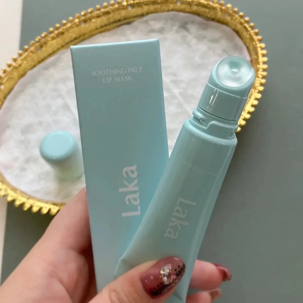 10ml Original 3-in-1 Lip Mask Laka Soothing Prep Lip Mask Soft Quick Peel-Off Mineral Hydrating Moisturizing Cooling Lip Blam