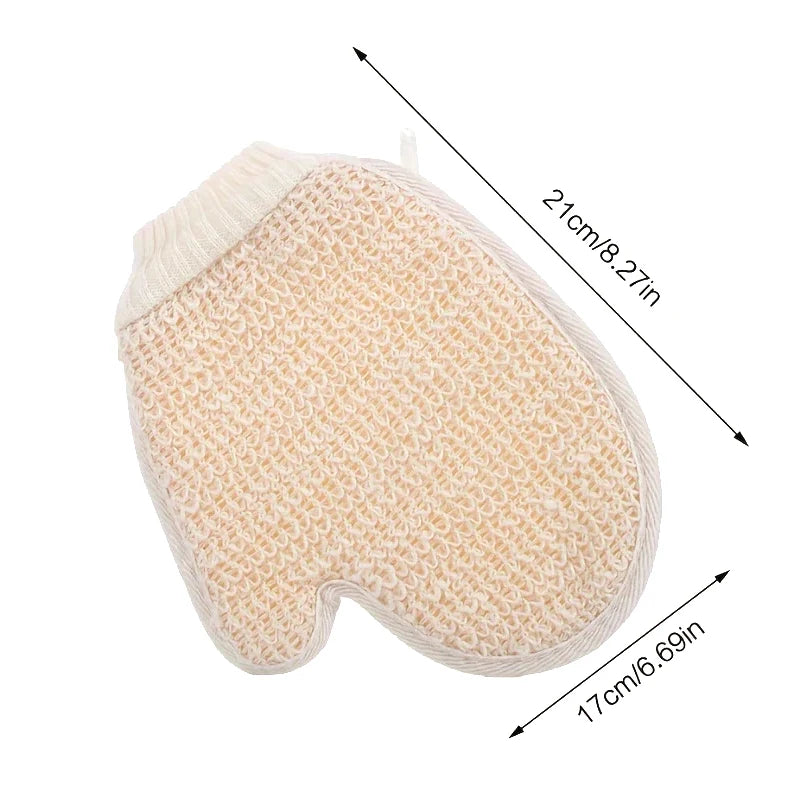 1pcs Cotton and Linen Body Scrub Brush - Gentle Exfoliating Shower Brush, Deep Cleansing & Massage