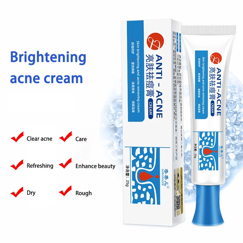 Anti-acne Treatment Cream Salicylic Acid Acne Deep Cleaning Pore Repair Pimple Spots Shrinking Oil Control Moisturizer Skin Care