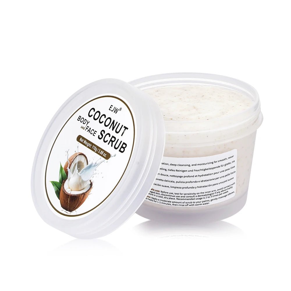 Native Exfoliating Body Scrub, Exfoliating Body Scrub Removes Dead, Dry Skin for a Soft & Hydrated Feelm,Coconut Scent