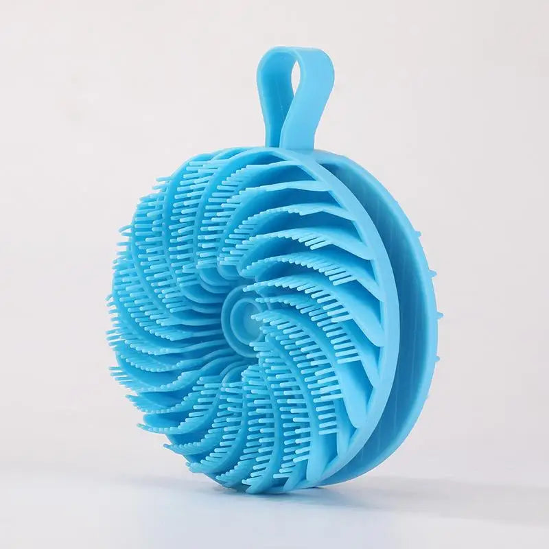 Soft Silicone Body Scrubber – Gentle Exfoliating Shower Brush for Scalp and Skin, Ideal for Daily Bath and Massage