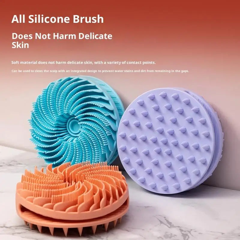 Soft Silicone Body Scrubber – Gentle Exfoliating Shower Brush for Scalp and Skin, Ideal for Daily Bath and Massage