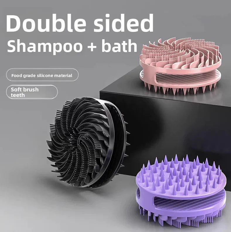 Soft Silicone Body Scrubber – Gentle Exfoliating Shower Brush for Scalp and Skin, Ideal for Daily Bath and Massage