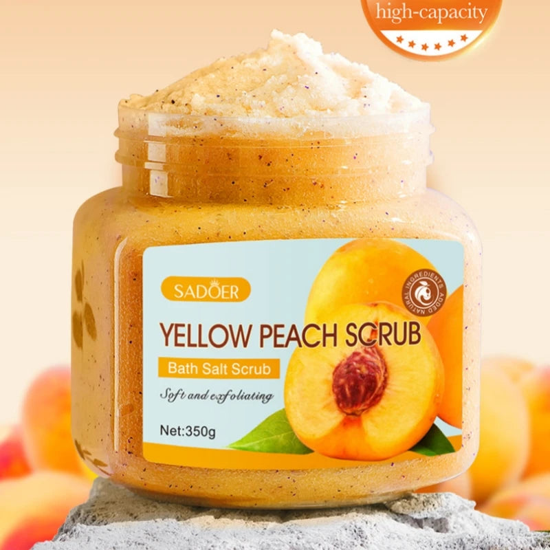350g Body Bath Scrub, with Gentle and Fine Exfoliating Particles That Can Clean Dirt and Oil from the Skin, Improve Rough Skin Texture, Make the Skin Bright, and Give It a Silky, Smooth, and Radiant Feel - Home Care