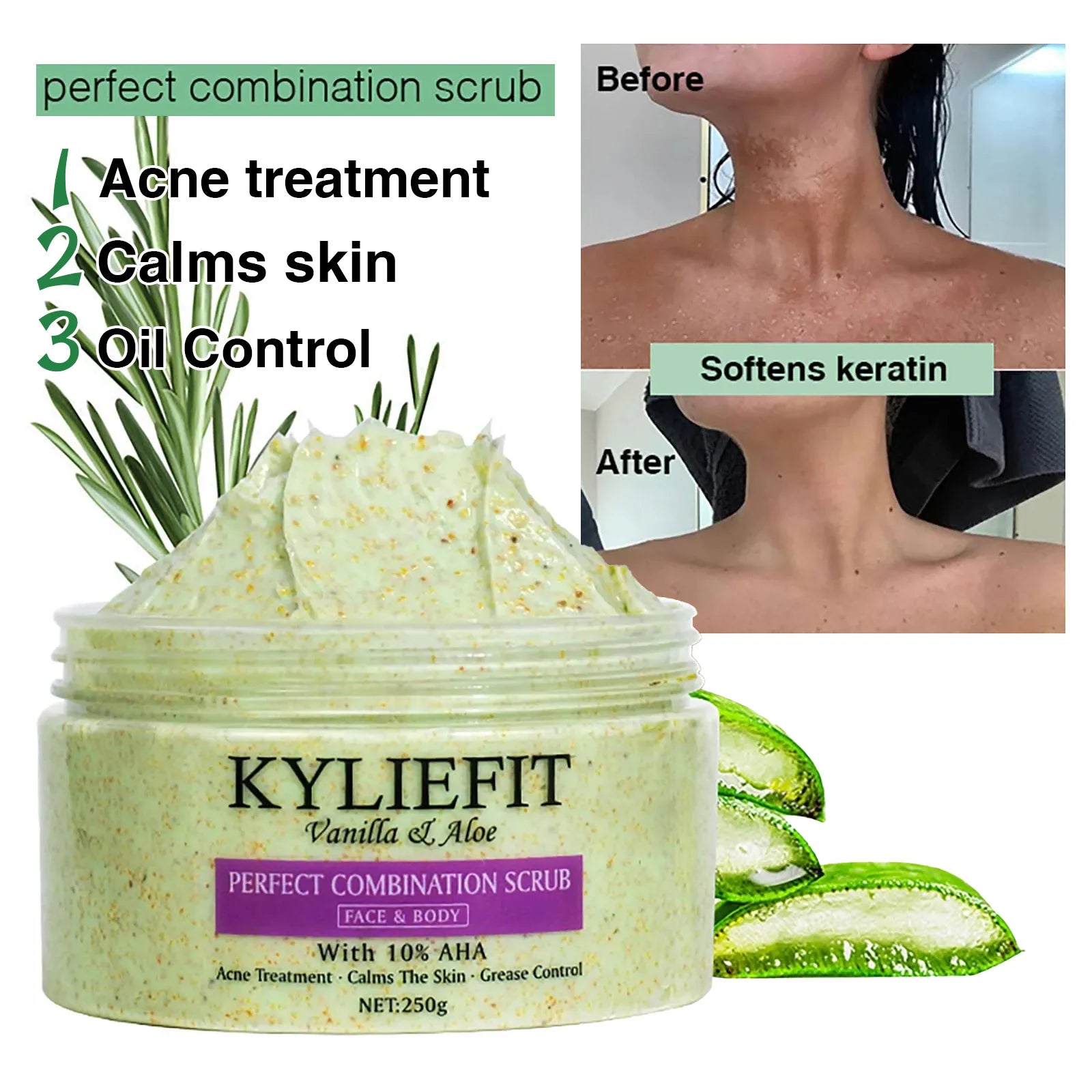 Exfoliating Face & Body Scrub  – Smooth Skin Polish