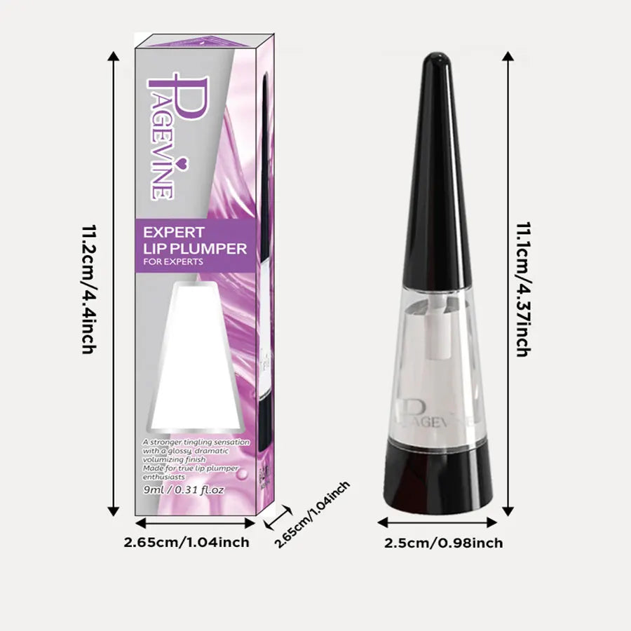 Lip Plumping Lip Serum - Natural Moisturizing Lip Oil with Glossy Finish, Non-Greasy Long-Lasting Lip for All Light Types