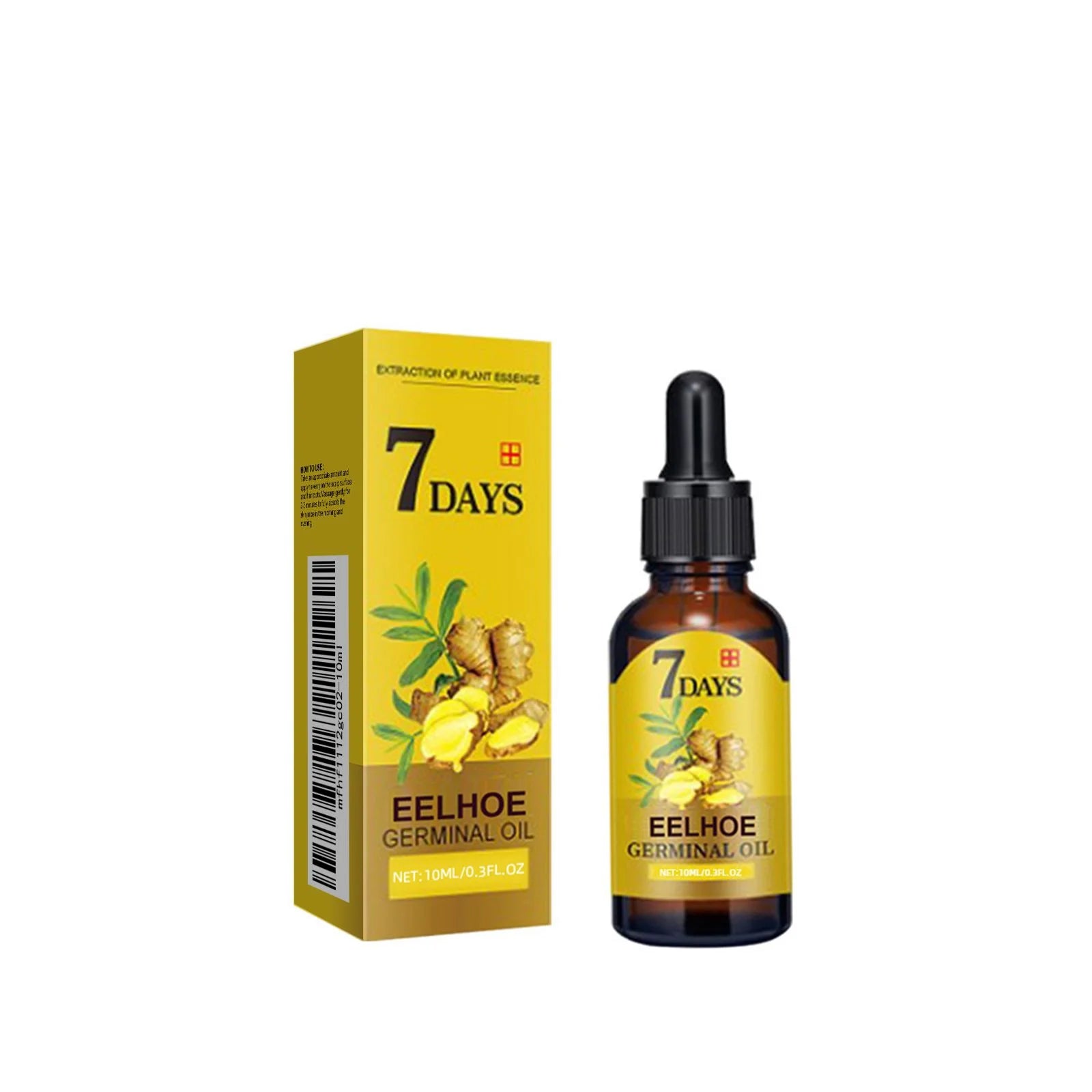 EELHOE Ginger Hair Growth Oil for Scalp Massage Hair Follicle Treatment Hair Care Germinal Essence for Regrowth & Loss Treatment