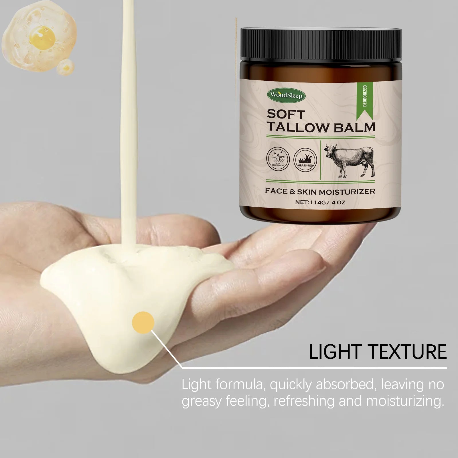 Crude Shea Butter Cream Deep Moisturizing Nourishing Multi Purpose For Extremely Dry Skin Face Hand Body All Season Skin Care