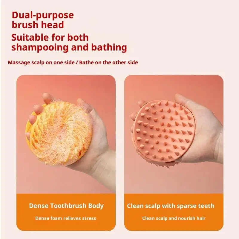 Soft Silicone Body Scrubber – Gentle Exfoliating Shower Brush for Scalp and Skin, Ideal for Daily Bath and Massage