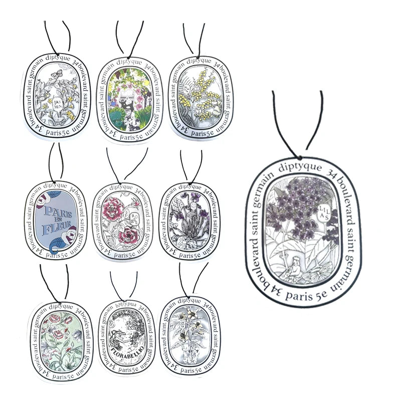 2 Pcs Car Fragrance Car Solid Aromatherapy Car Aromatherapy Card Pendant Car Air Purifying Perfume Fragrance