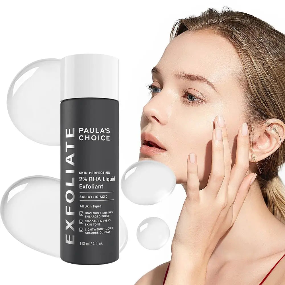 Salicylic Acid Serum 2% Exfoliates Deeply Cleanses Skincare Gently Effectively Shrinking Enlarged Pores Brighten Skin Tone