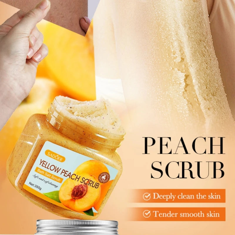 350g Body Bath Scrub, with Gentle and Fine Exfoliating Particles That Can Clean Dirt and Oil from the Skin, Improve Rough Skin Texture, Make the Skin Bright, and Give It a Silky, Smooth, and Radiant Feel - Home Care