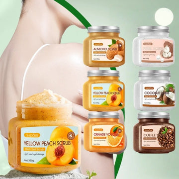 350g Body Bath Scrub, with Gentle and Fine Exfoliating Particles That Can Clean Dirt and Oil from the Skin, Improve Rough Skin Texture, Make the Skin Bright, and Give It a Silky, Smooth, and Radiant Feel - Home Care