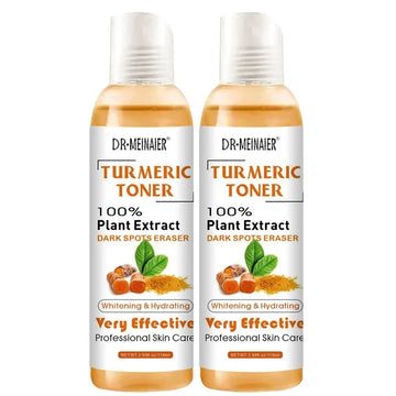 2pcs Turmeric Toner Lightening Skin Dark Corrector Moisturizing Face Serum Vitamin C Ginger Essence Korean Cosmetics Beauty