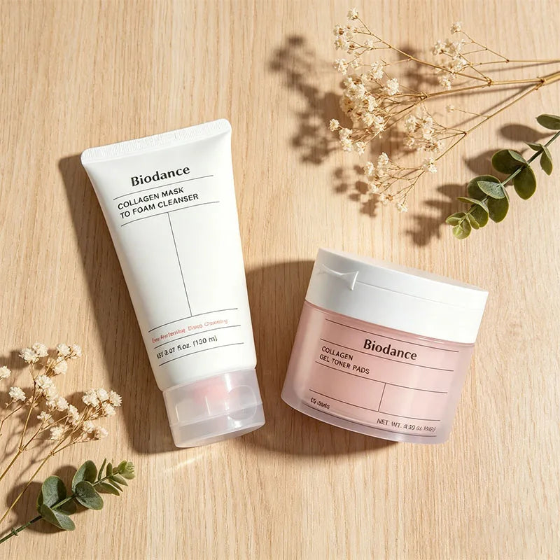 Biodance Gel Toner Pads & Ampoule Serum Deeply Moisturize Improve Skin Hydration For Skin Typ For All Skin Typ Natural Skin Care