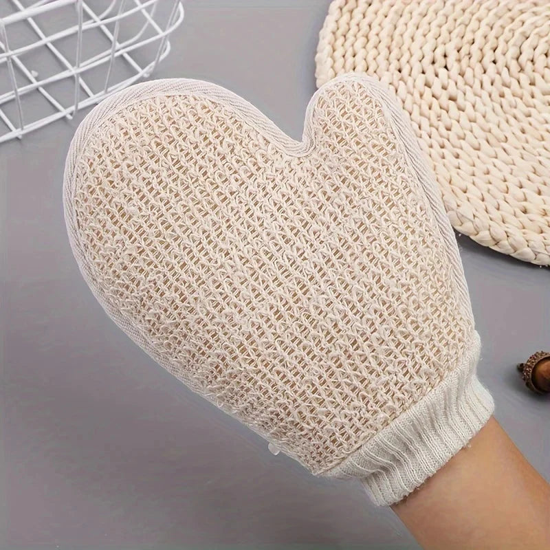 1pcs Cotton and Linen Body Scrub Brush - Gentle Exfoliating Shower Brush, Deep Cleansing & Massage