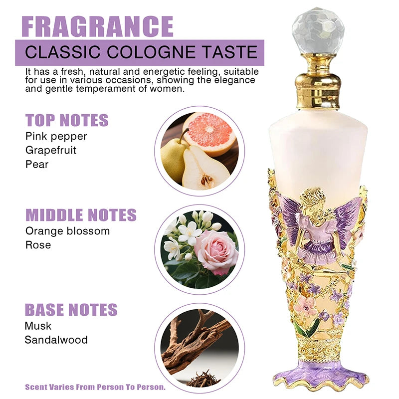 Arabian Floral Goddess Perfume Fresh Vanilla Orchid Scent Eau De Toilette 25ml Long-lasting Charming Romantic Date Perfume Spray