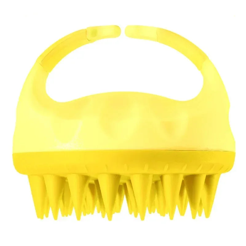 Scalp Scrubber Shampoo Brush Massager Clean Scalp Comb With Handle Hair Washing Brush Scalp Exfoliator Brush Head Scrubber Tools